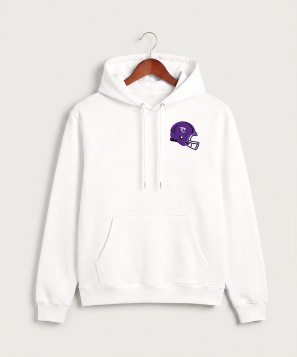 Granada-Huntley-East Chain/Truman Football (Boys) - White Hoodie Value - Left Chest