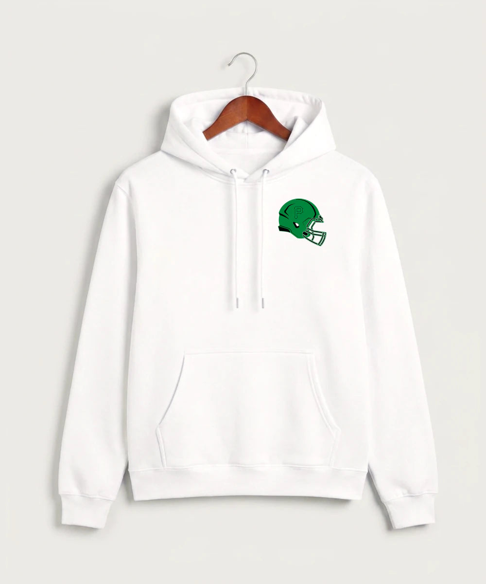 Pipestone Area High School Football (Boys) - White Hoodie Value - Left Chest