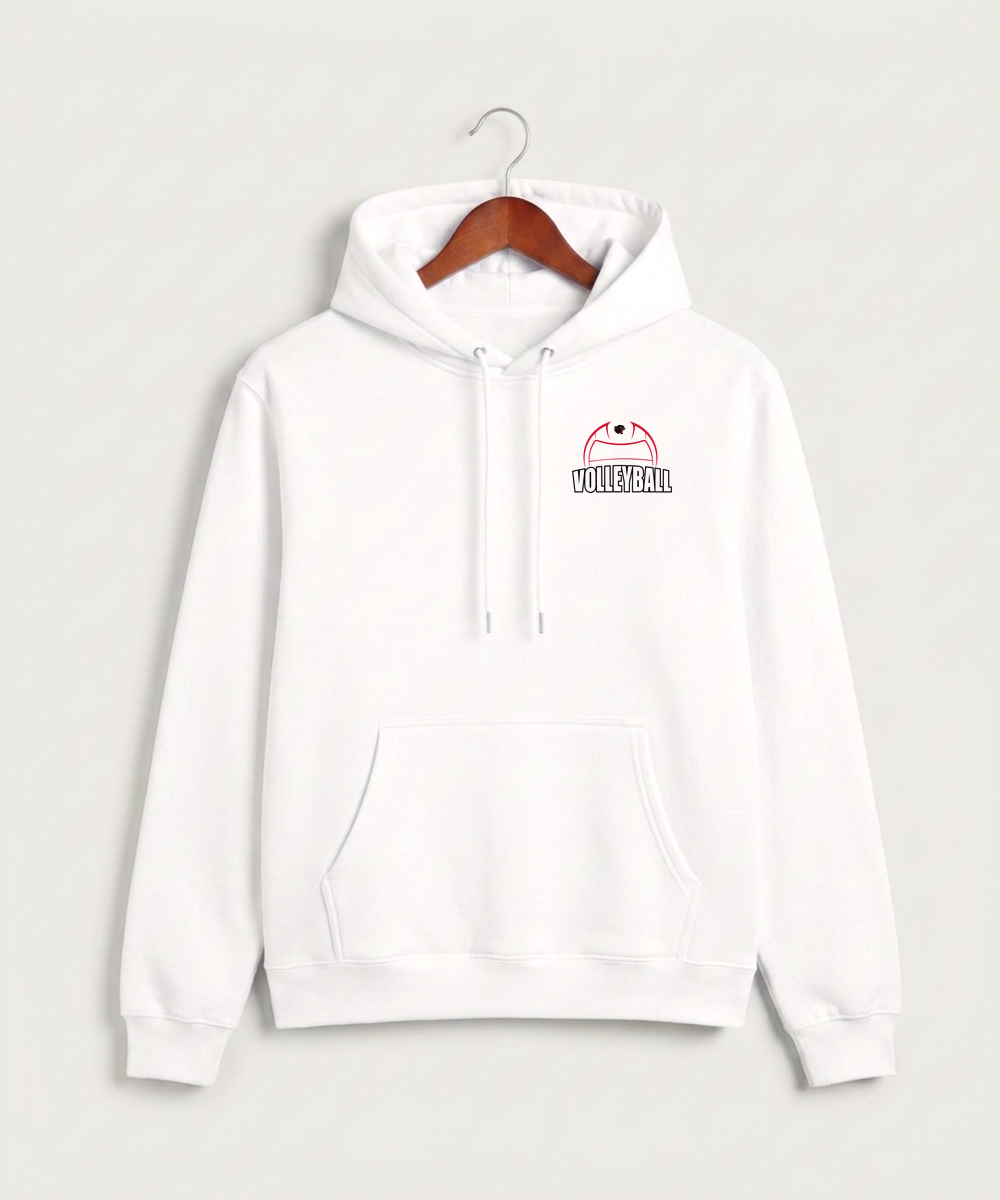 Tracy-Milroy-Balaton High School Volleyball (Girls) - White Hoodie Value - Left Chest