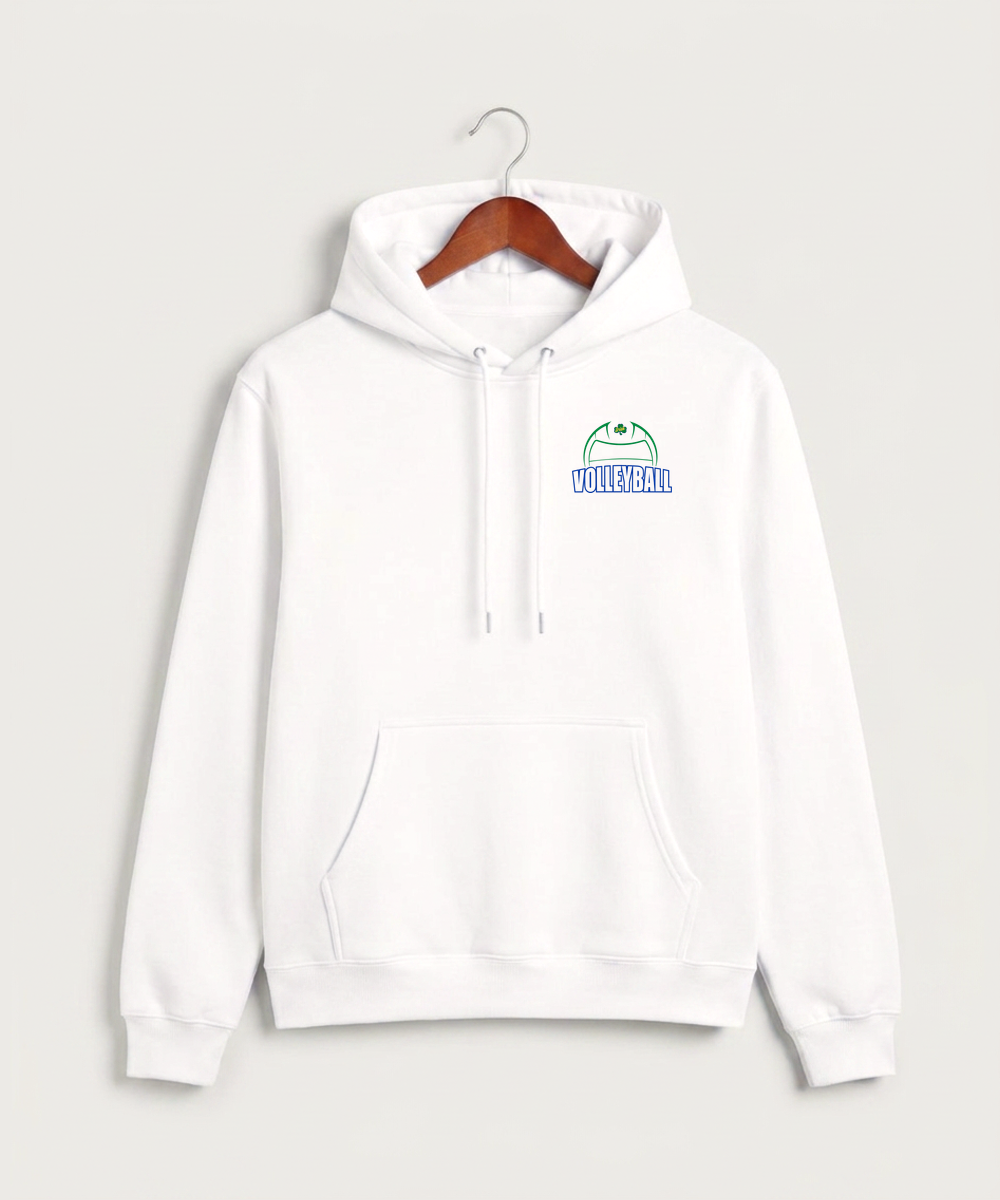 Rosemount High School Volleyball (Girls) - White Hoodie Value - Left Chest