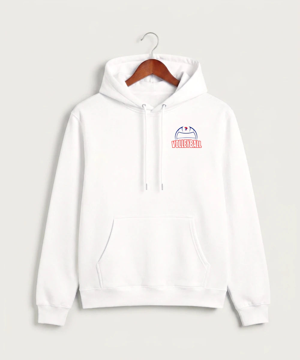 Hills-Beaver Creek High School Volleyball (Girls) - White Hoodie Value - Left Chest