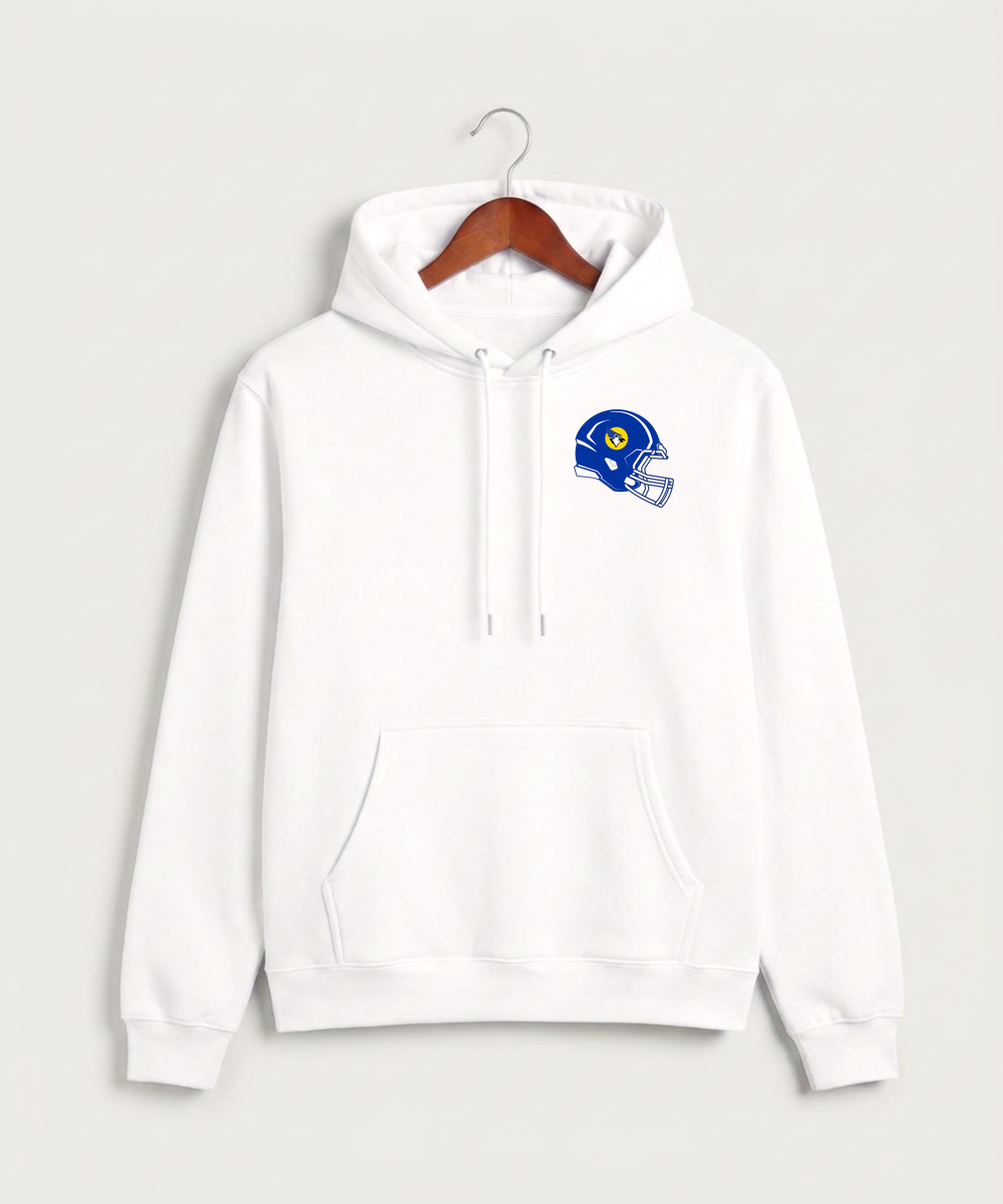 Waseca High School Football (Boys) - White Hoodie Value - Left Chest