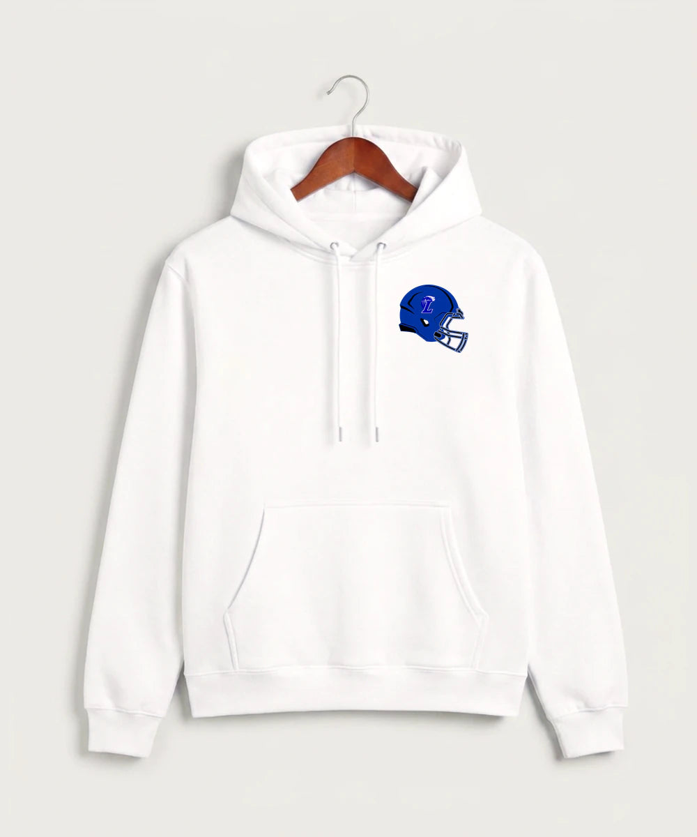 Lakeview High School Football (Boys) - White Hoodie Value - Left Chest