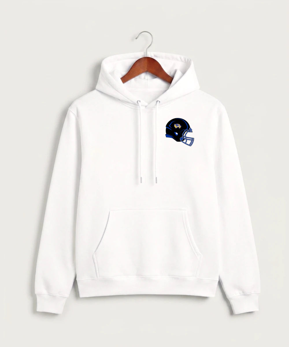 Wadena Deer Creek High School Football (Boys) - White Hoodie Value - Left Chest
