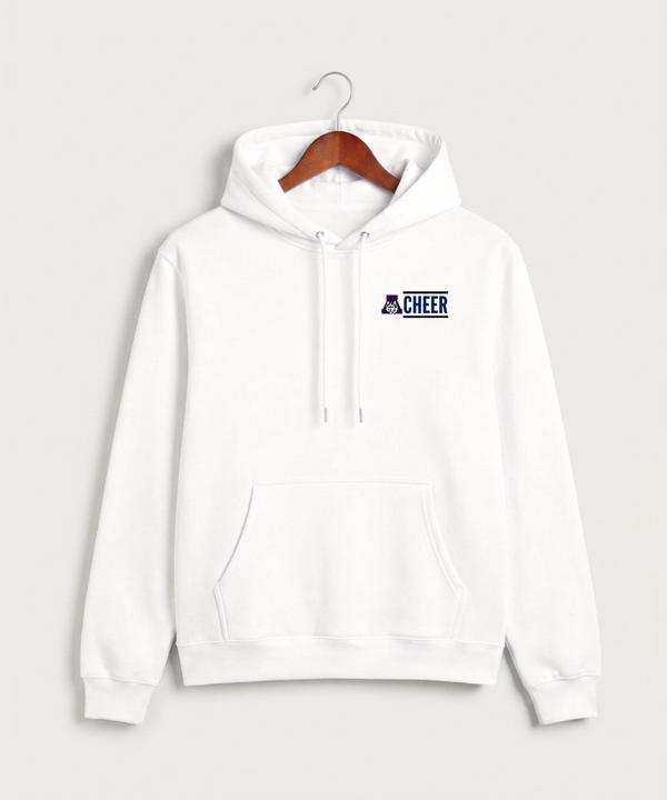 Albany High School Cheerleading - White Hoodie Value - Left Chest
