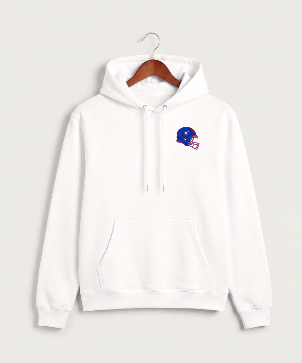 Bertha Hewitt High School Football (Boys) - White Hoodie Value - Left Chest