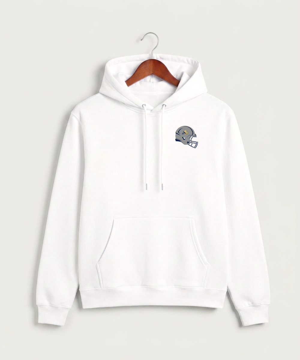 Braham Area High School Football (Boys) - White Hoodie Value - Left Chest