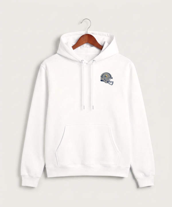 Braham Area High School Football (Boys) - White Hoodie Value - Left Chest