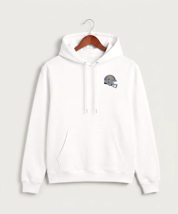 Braham Area High School Football (Boys) - White Hoodie Value - Left Chest