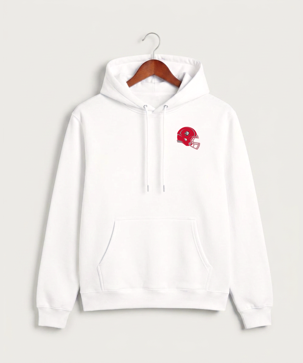 Buffalo High School Football (Boys) - White Hoodie Value - Left Chest