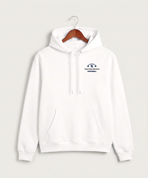 Dassel Cokato High School Football (Boys) - White Hoodie Value - Left Chest