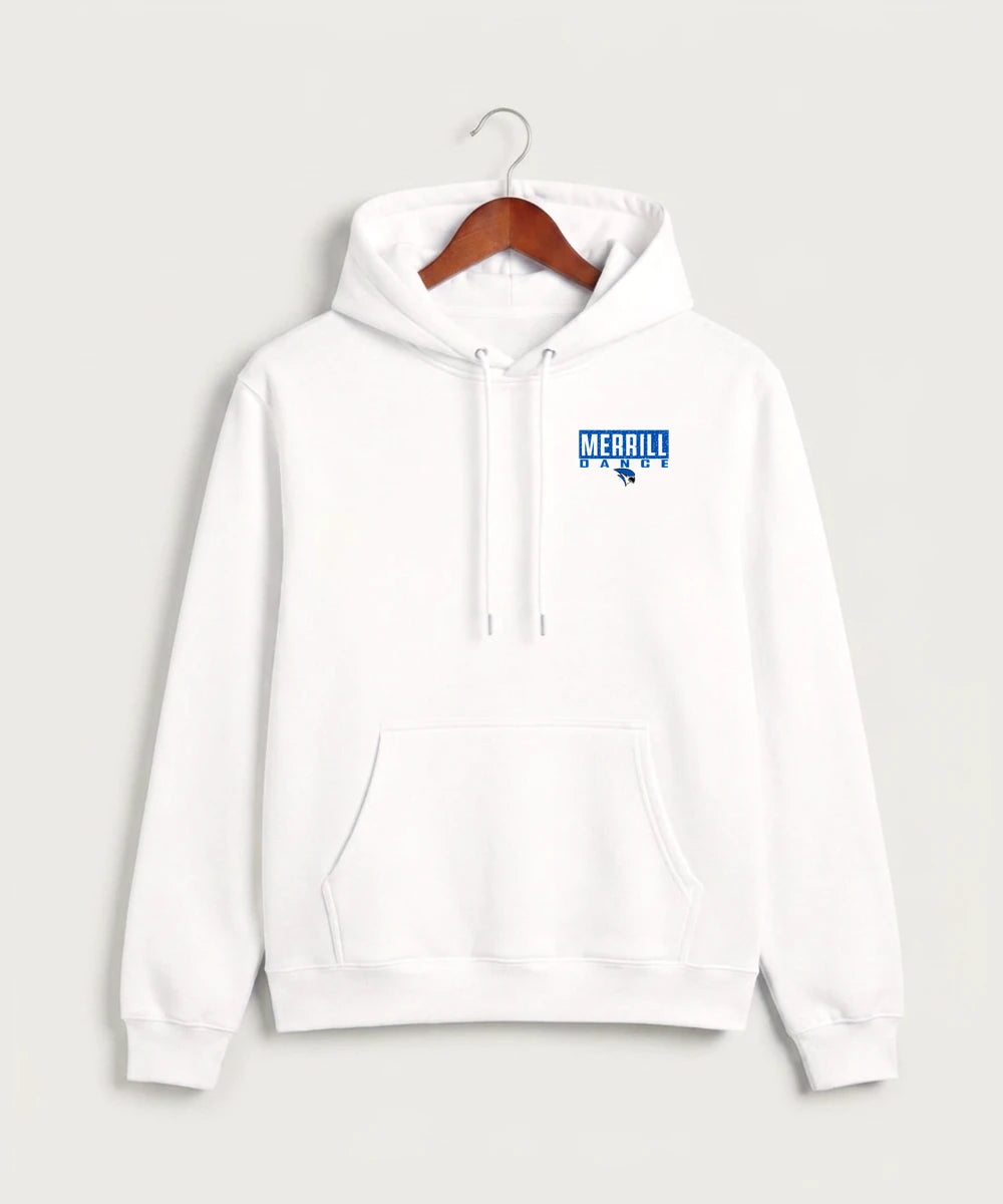 Merrill Dance and Cheer - White Hoodie Value - Left Chest