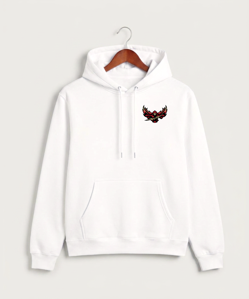 Gfw High School Football (Boys) - White Hoodie Value - Left Chest