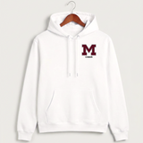 Moline Cheer general - White Hoodie Value - Left Chest