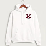 Moline Cheer general - White Hoodie Value - Left Chest