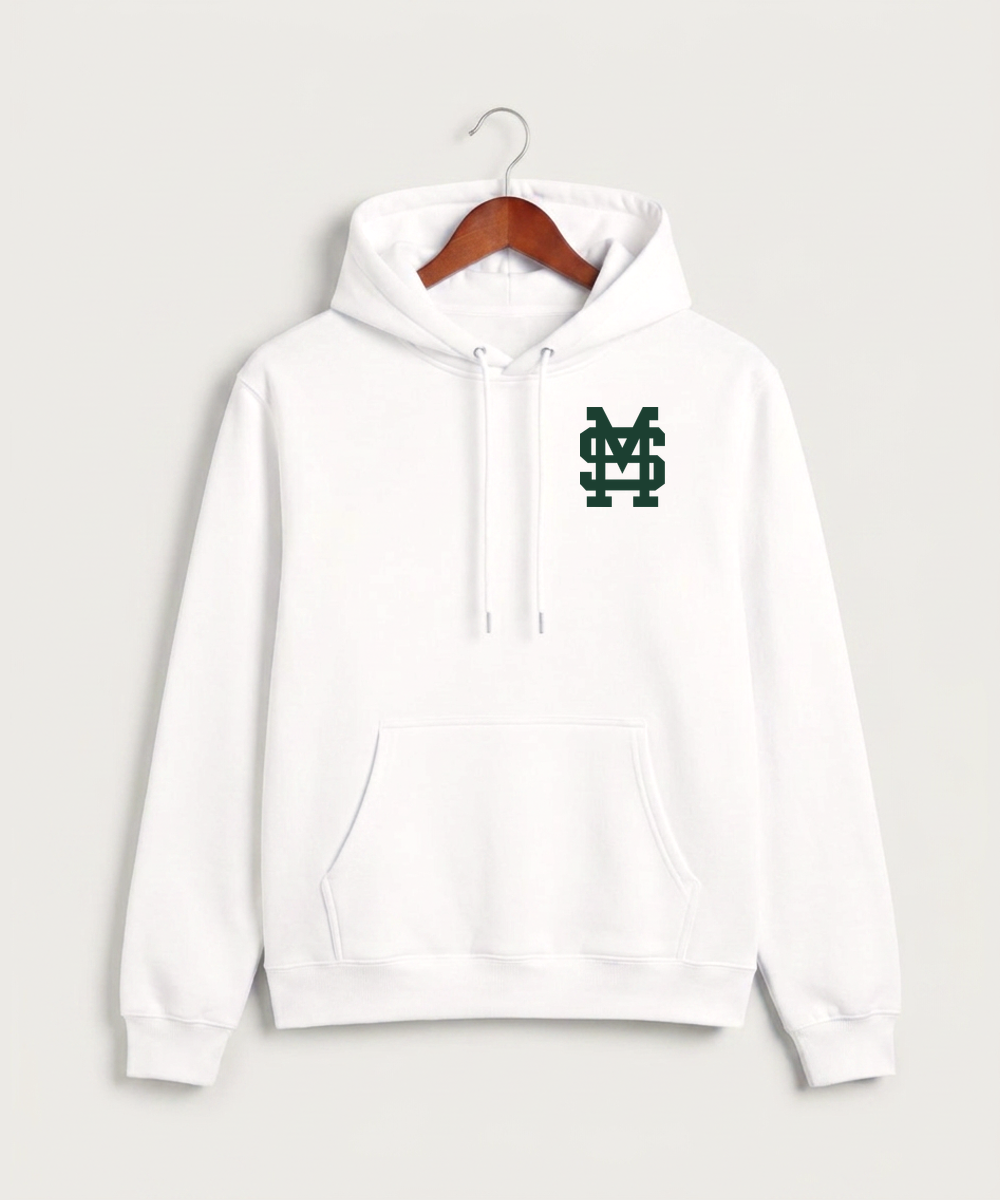 Sleepy Eye St. Mary's High School Athletics - White Hoodie Value - Left Chest