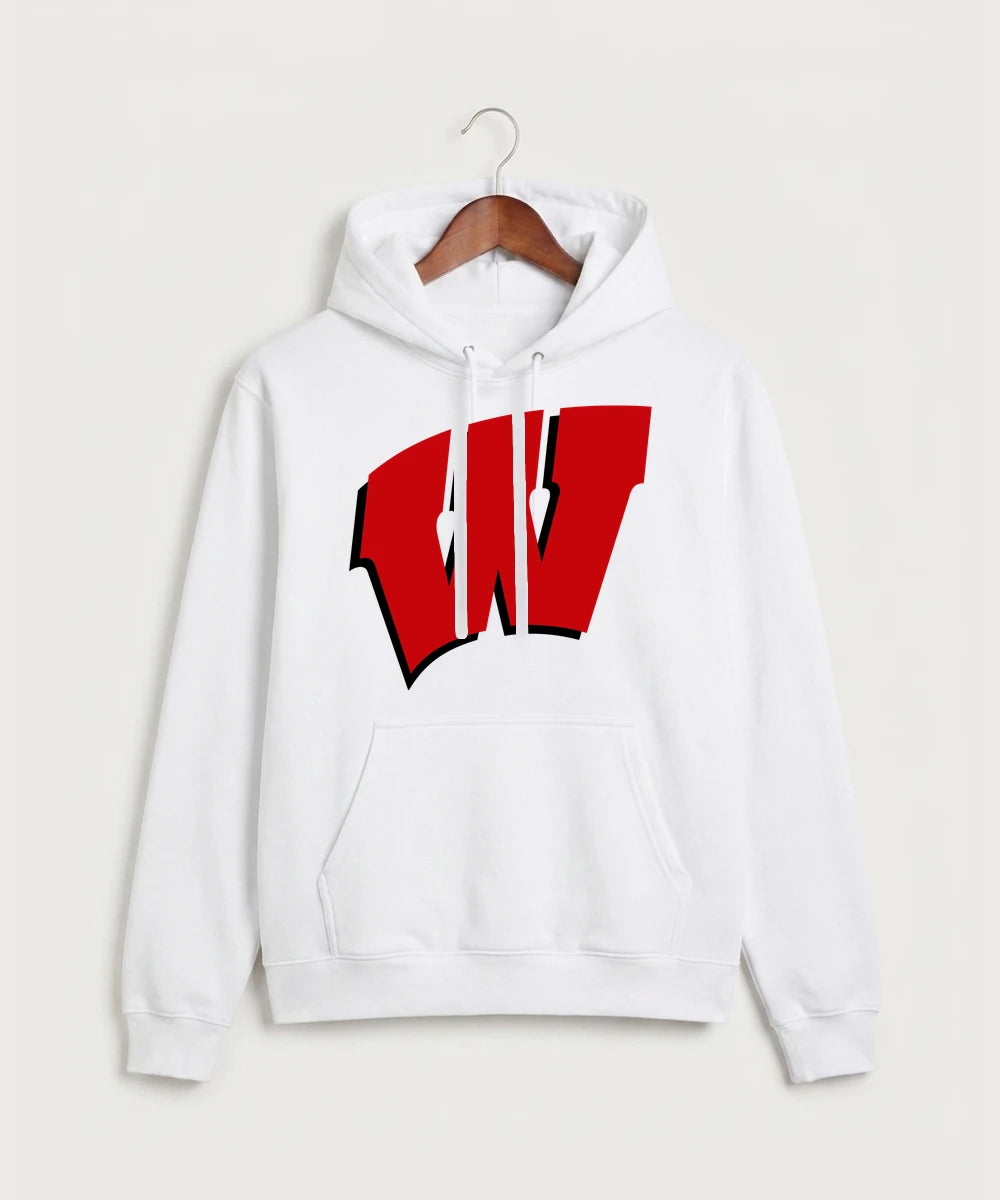 Wisconsin Hanger Test - White Hoodie Value (front)