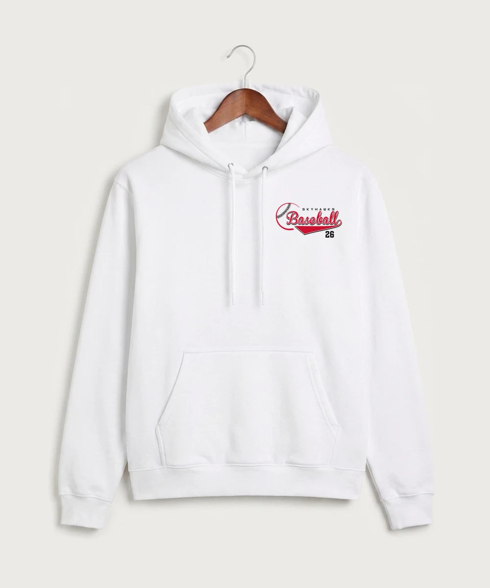 Sauk Valley Community College Baseball Team Store - White Hoodie Value