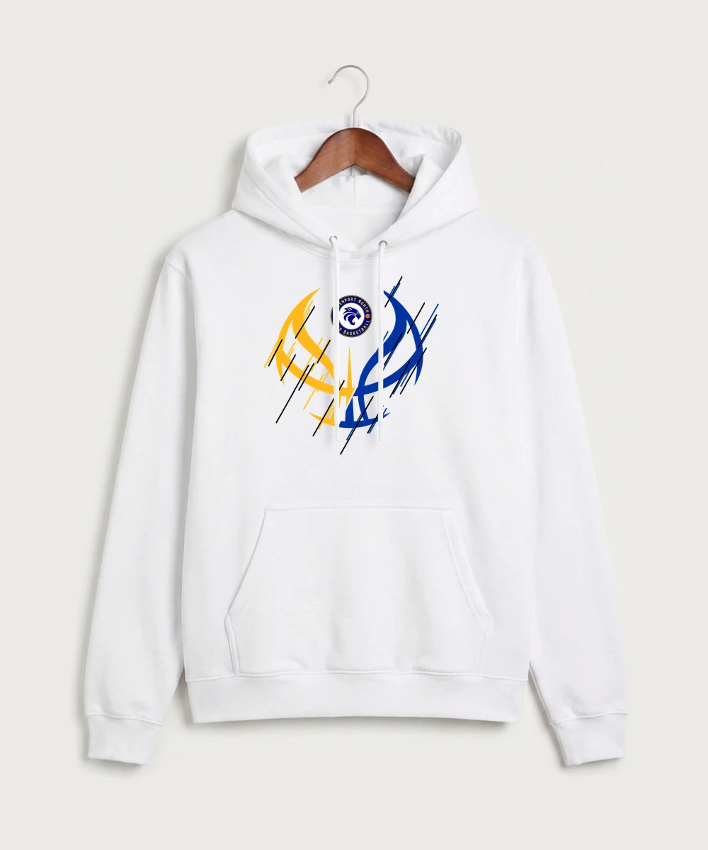 Davenport North High School Basketball Team Store - White Hoodie Value