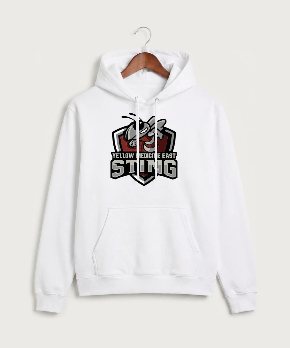 Yellow Medicine East High School Football (Boys) - White Hoodie Value