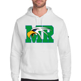 Maple River High School hockey_boys - White Nike Club Fleece Sleeve Swoosh Pullover Hoodie NKDR1499