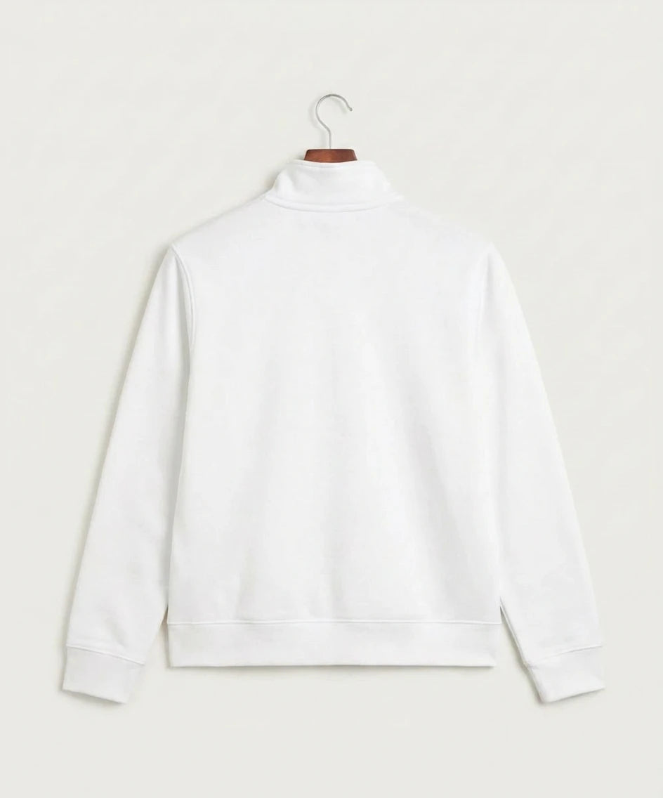 Abingdon High School Football (Boys) - White Nike Club Fleece Sleeve Swoosh 1/2-Zip NKDX6718 — back