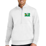 Maple River High School hockey_boys - White Nike Club Fleece Sleeve Swoosh 1/2-Zip NKDX6718