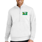 Maple River High School hockey_boys - White Nike Club Fleece Sleeve Swoosh 1/2-Zip NKDX6718