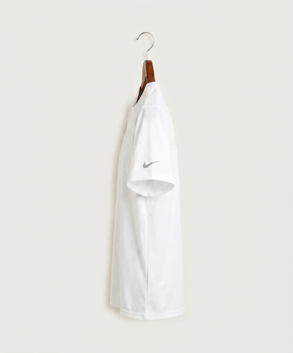 Moline Cheer general - White Nike Swoosh Sleeve rLegend Tee NKDX8730 (side)