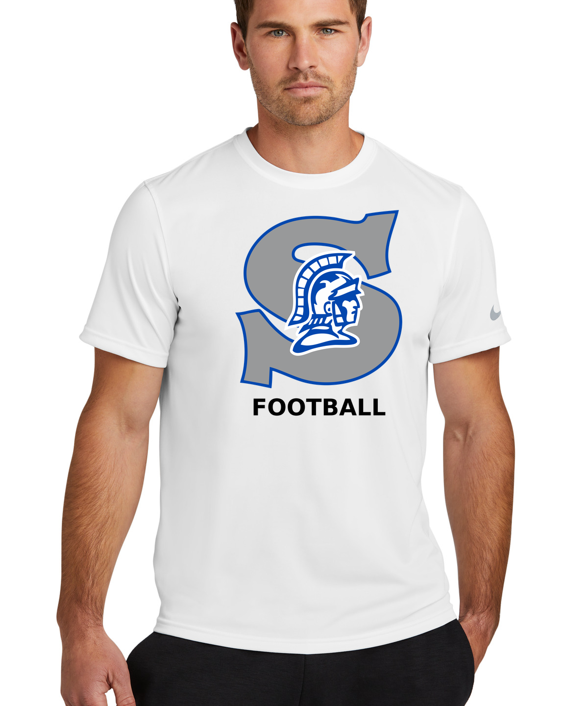 Southwest Football - White Nike Swoosh Sleeve rLegend Tee NKDX8730