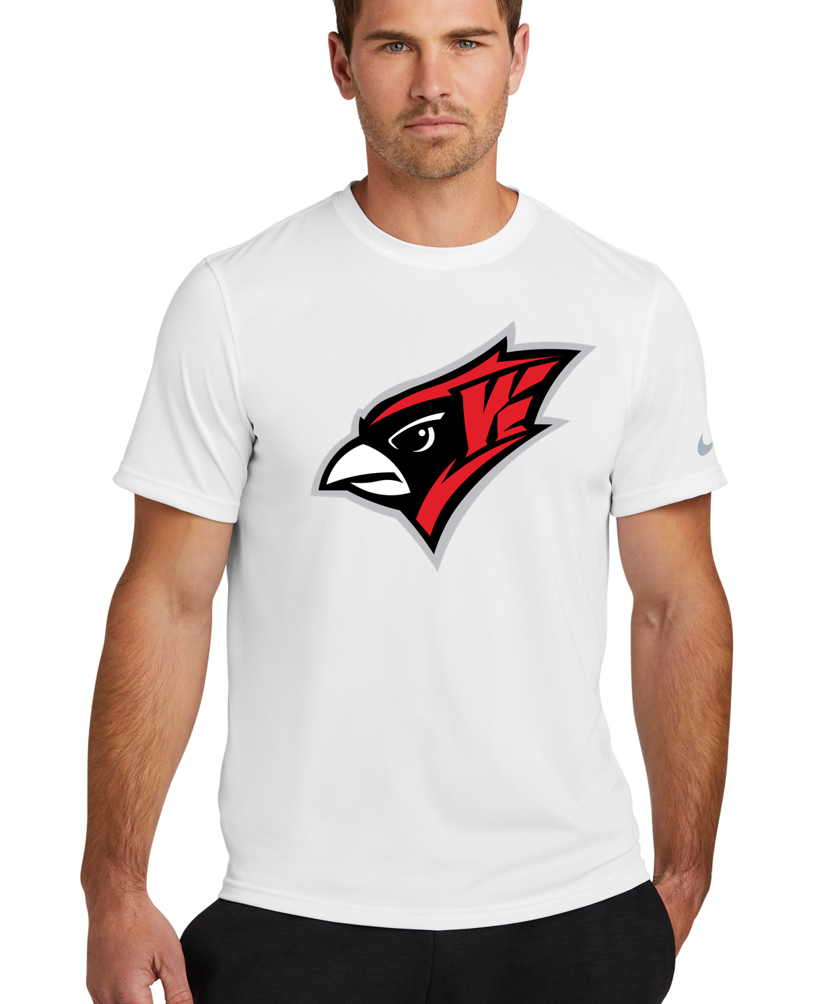 Willmar Athletics - White Nike Swoosh Sleeve rLegend Tee NKDX8730