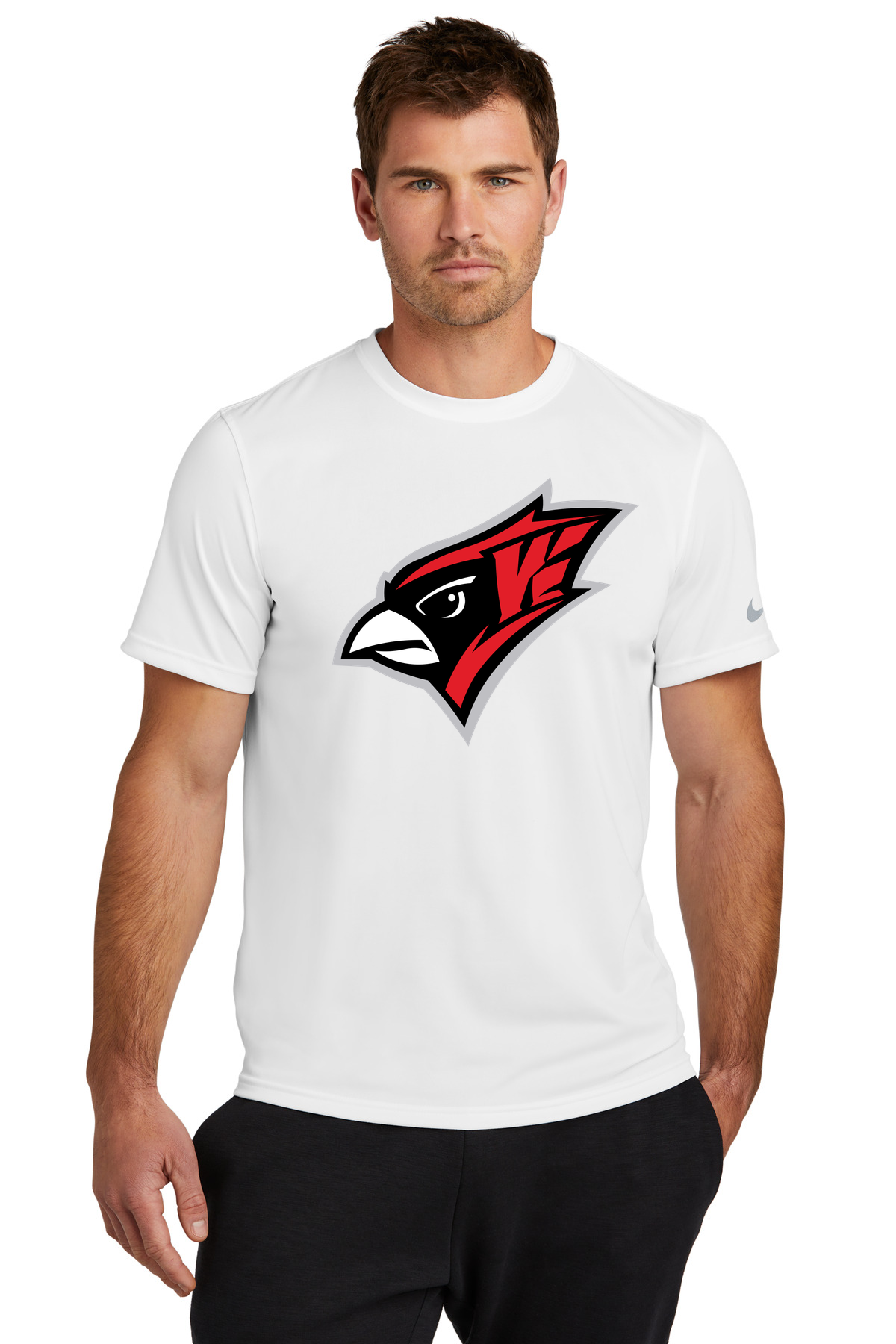 Willmar Athletics - White Nike Swoosh Sleeve rLegend Tee NKDX8730