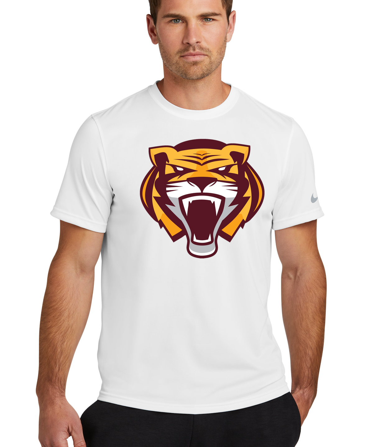 Stewartville Football - White Nike Swoosh Sleeve rLegend Tee NKDX8730