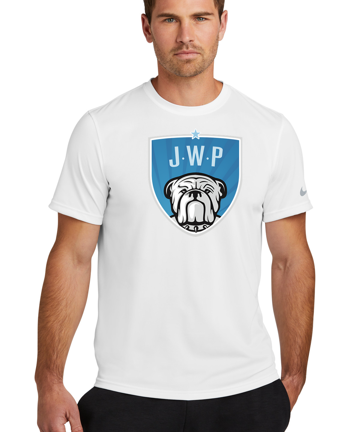 JWP Football - White Nike Swoosh Sleeve rLegend Tee NKDX8730
