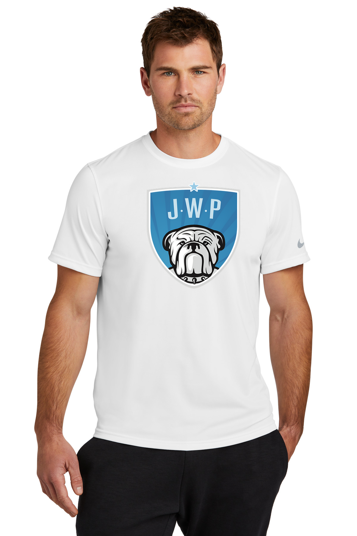 JWP Football - White Nike Swoosh Sleeve rLegend Tee NKDX8730