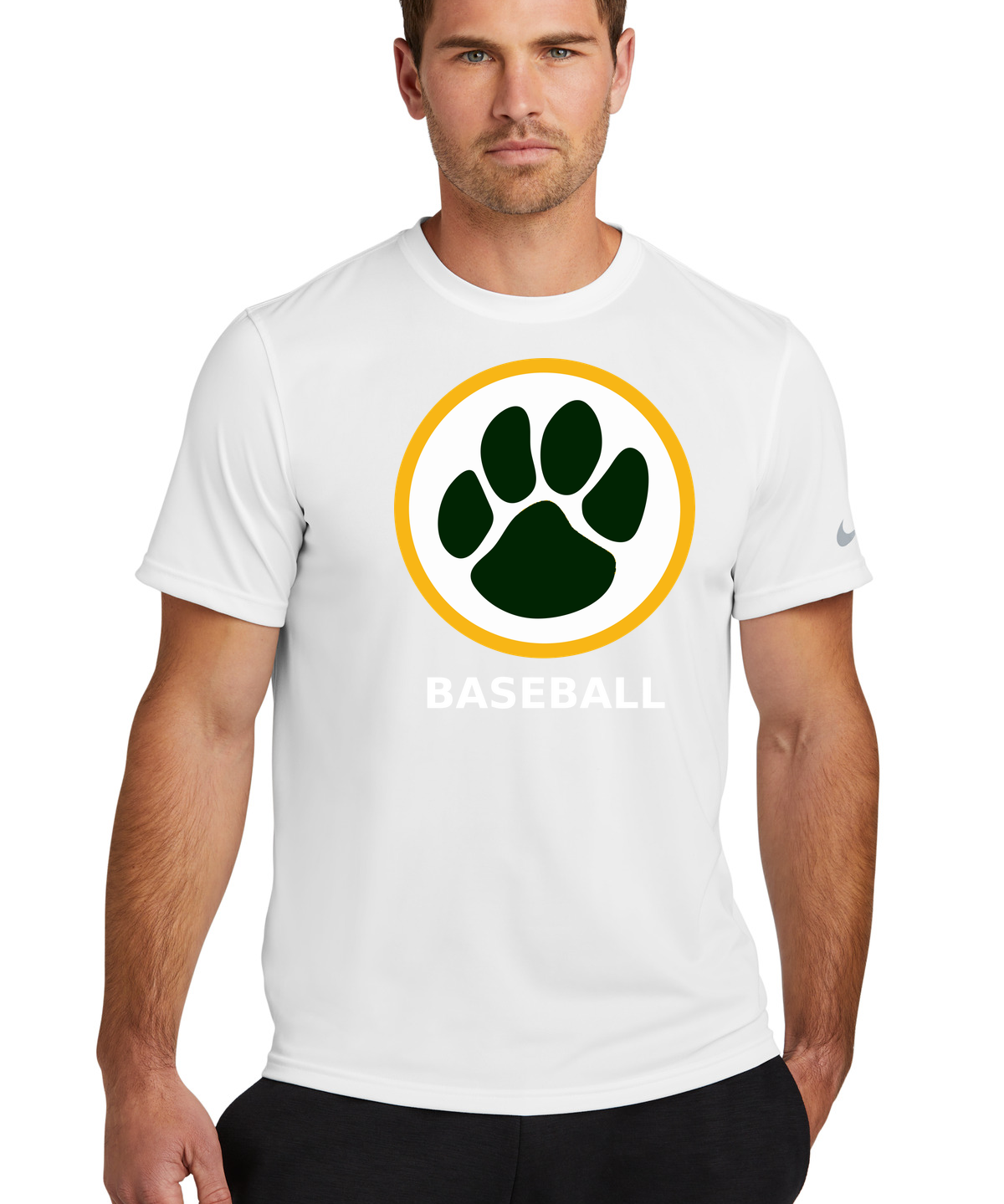 Ashwaubenon Baseball — final e2e test - White Nike Swoosh Sleeve rLegend Tee NKDX8730