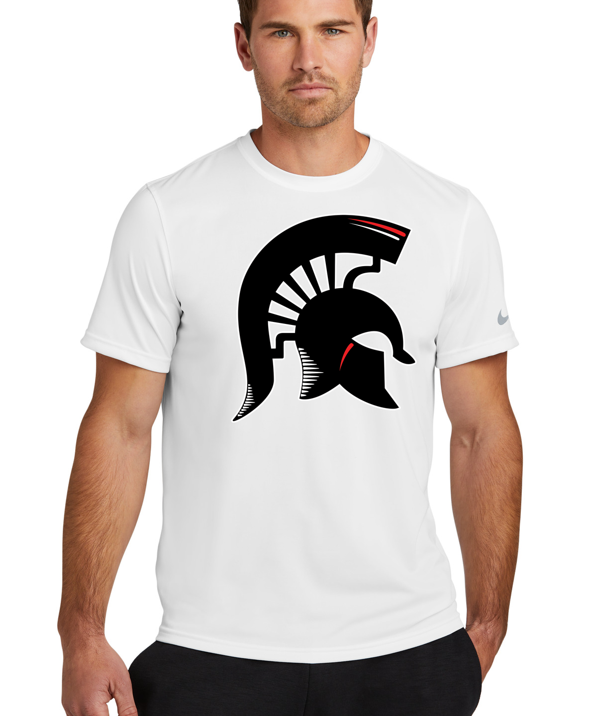 BOLD Football - White Nike Swoosh Sleeve rLegend Tee NKDX8730