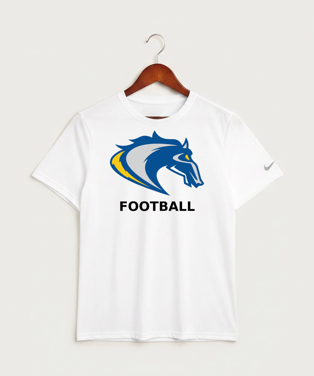 Riverside High School Football general - White Nike Swoosh Sleeve rLegend Tee NKDX8730