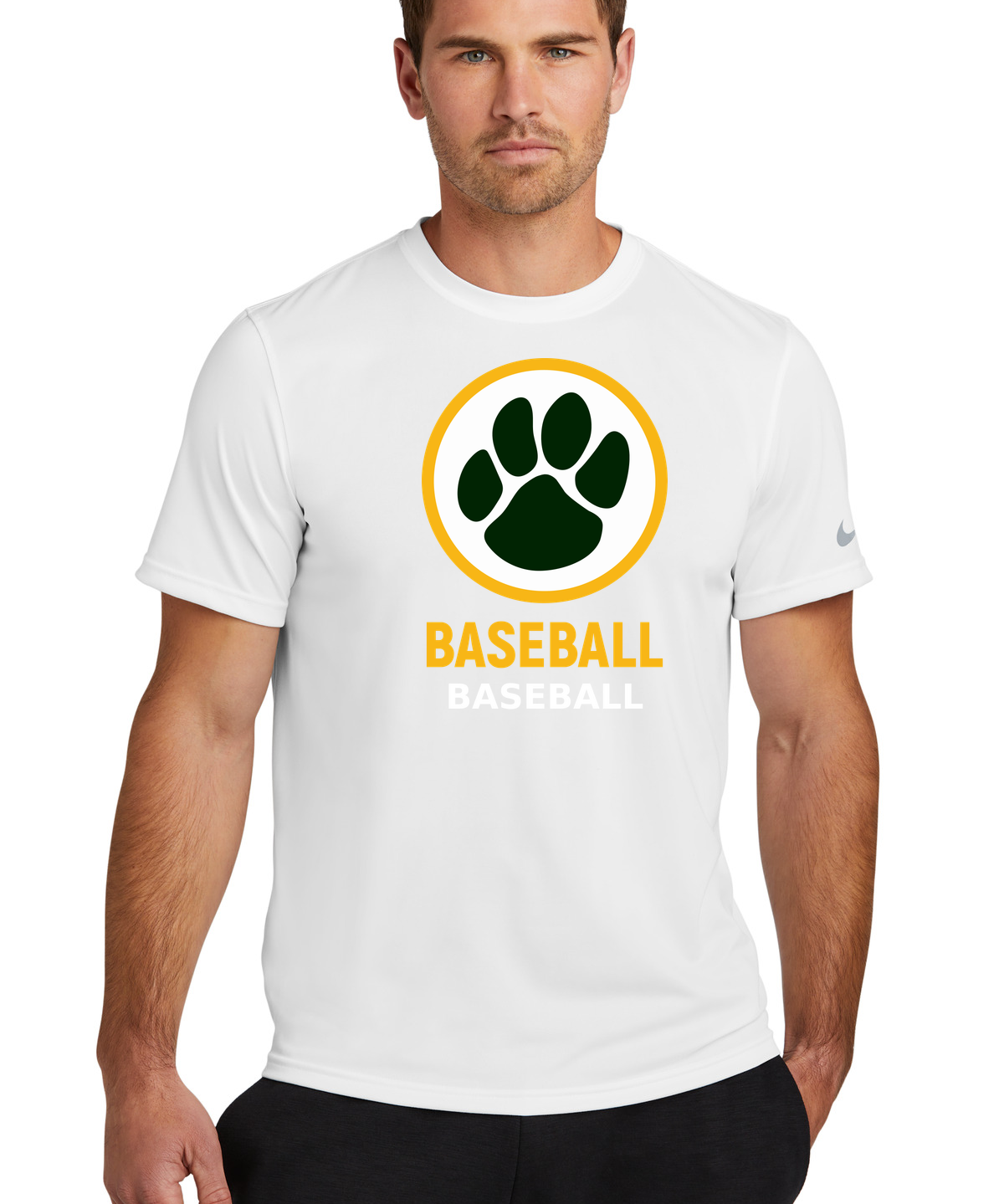 Ashwaubenon Baseball — final e2e test - White Nike Swoosh Sleeve rLegend Tee NKDX8730
