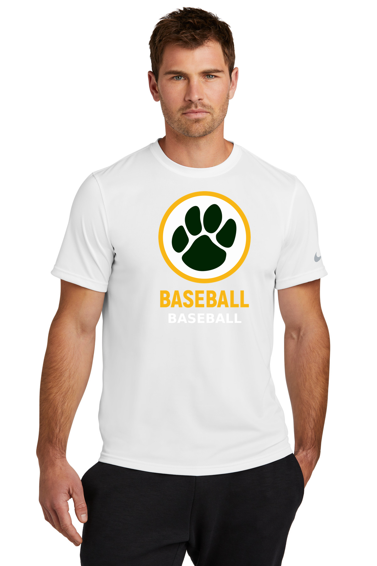 Ashwaubenon Baseball — final e2e test - White Nike Swoosh Sleeve rLegend Tee NKDX8730