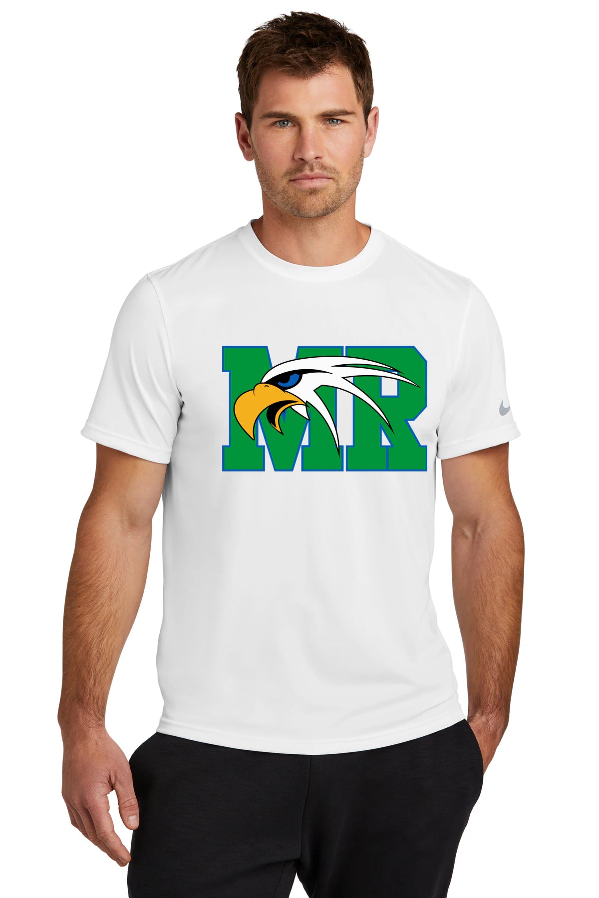 Maple River High School hockey_boys - White Nike Swoosh Sleeve rLegend Tee NKDX8730