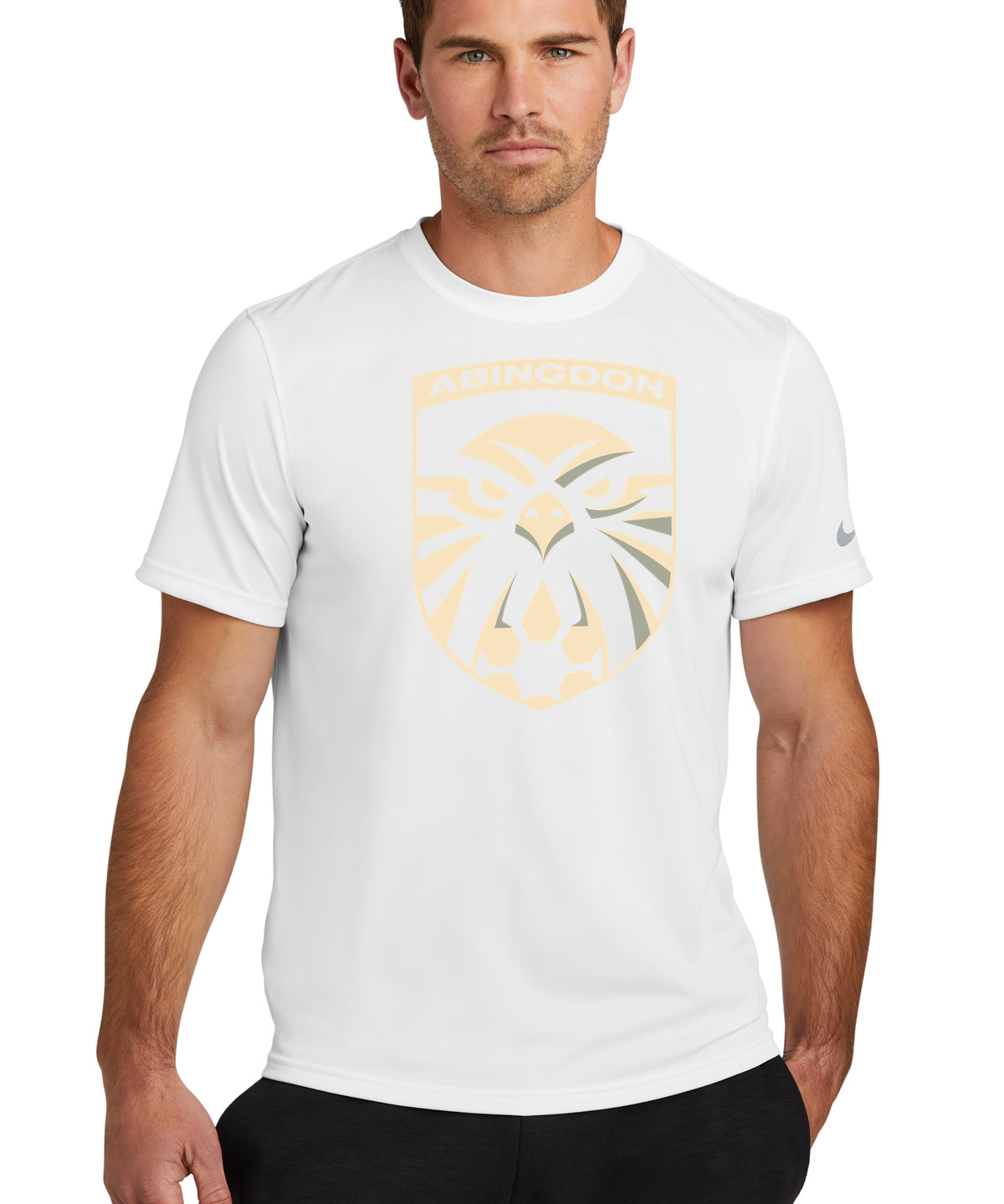 Abingdon High School soccer_boys - White Nike Swoosh Sleeve rLegend Tee NKDX8730
