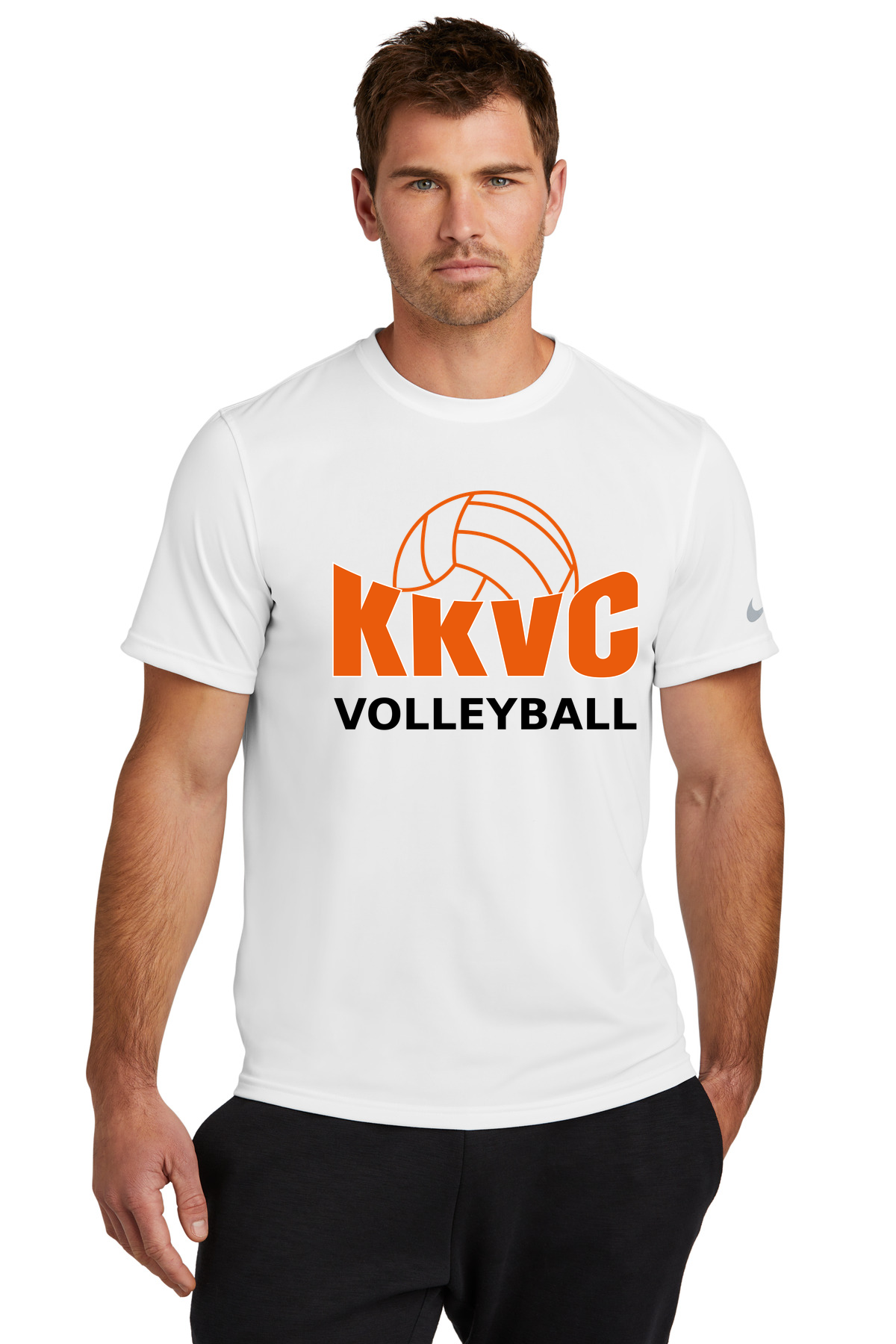 KVCC Volleyball - White Nike Swoosh Sleeve rLegend Tee NKDX8730