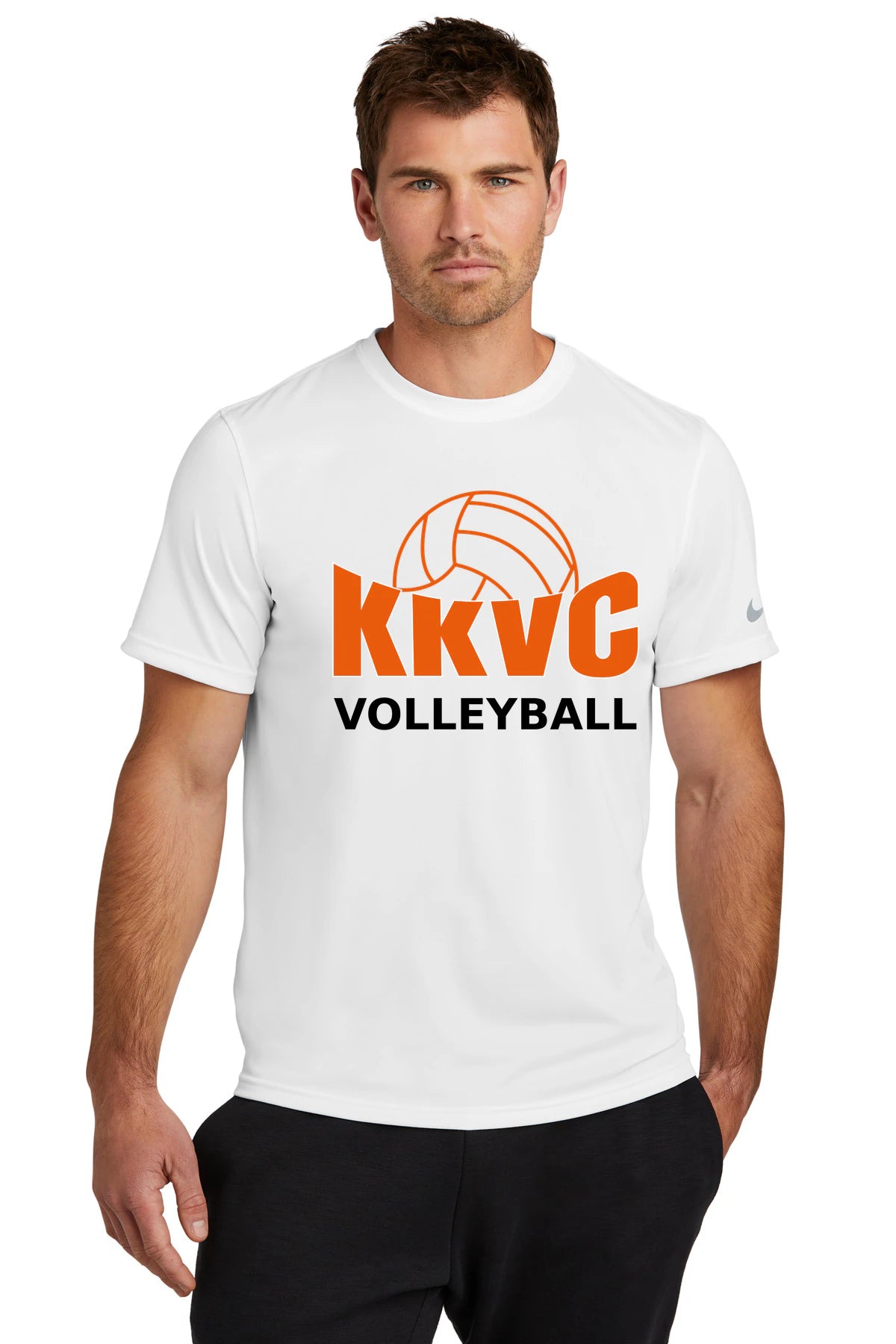 KVCC Volleyball - White Nike Swoosh Sleeve rLegend Tee NKDX8730