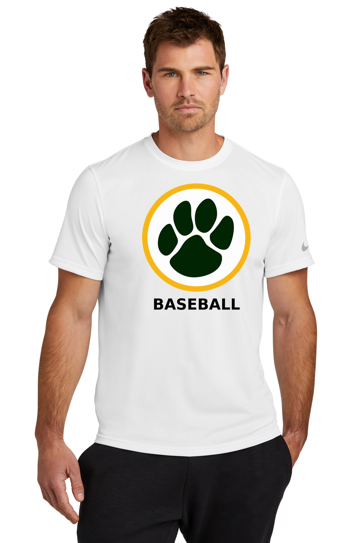 Ashwaubenon Baseball — final e2e test - White Nike Swoosh Sleeve rLegend Tee NKDX8730