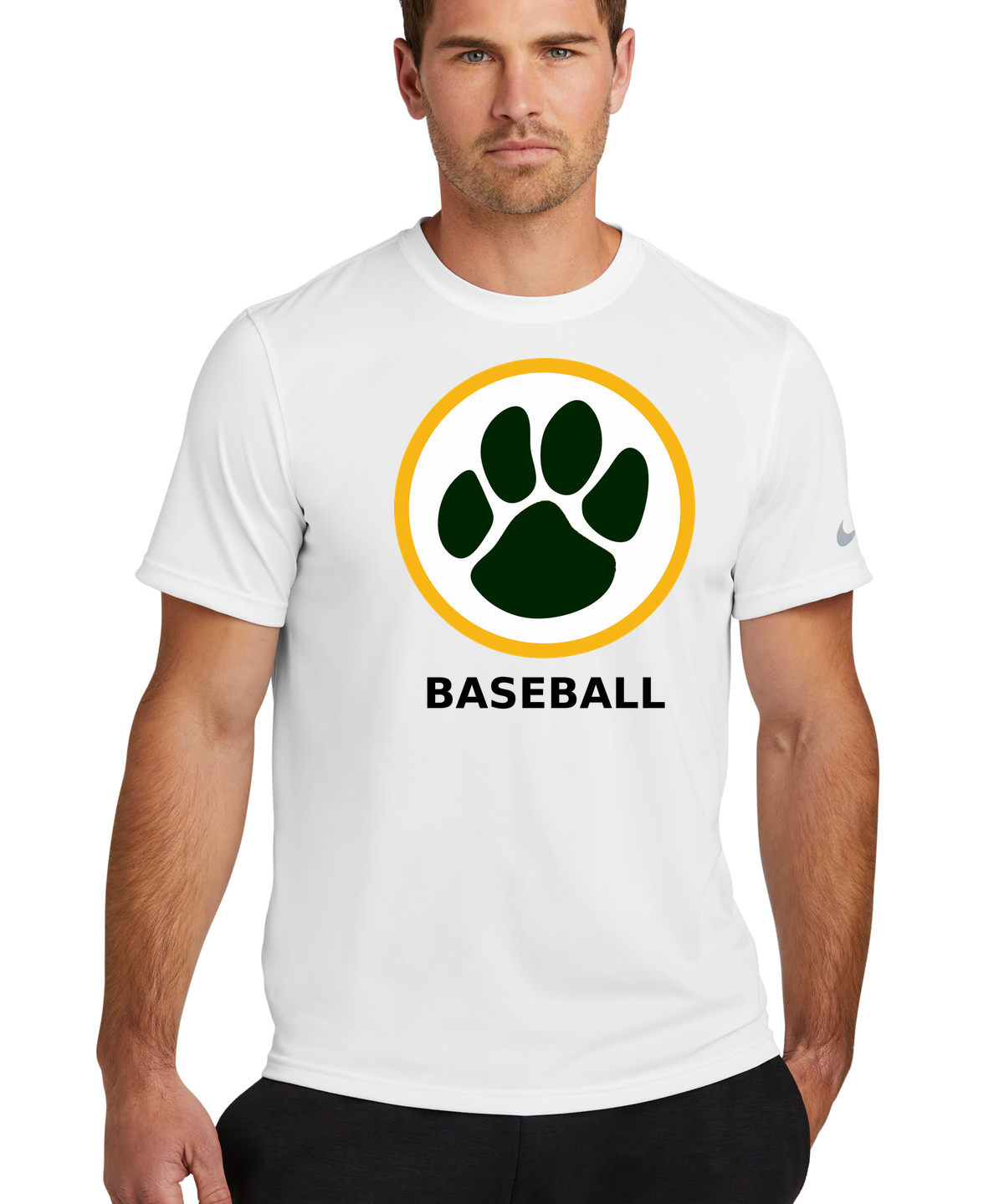 Ashwaubenon Baseball — final e2e test - White Nike Swoosh Sleeve rLegend Tee NKDX8730
