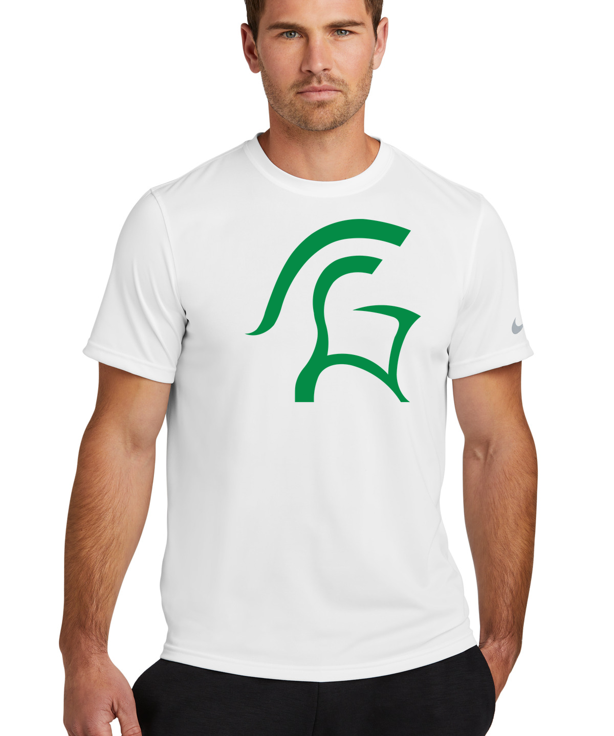 La Crescent-Hokah Football - White Nike Swoosh Sleeve rLegend Tee NKDX8730
