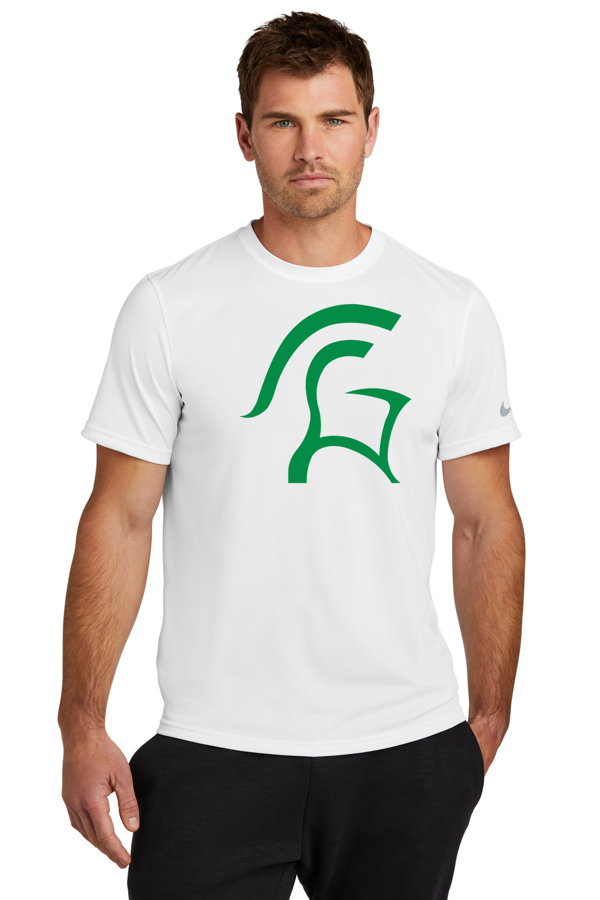 La Crescent-Hokah Football - White Nike Swoosh Sleeve rLegend Tee NKDX8730