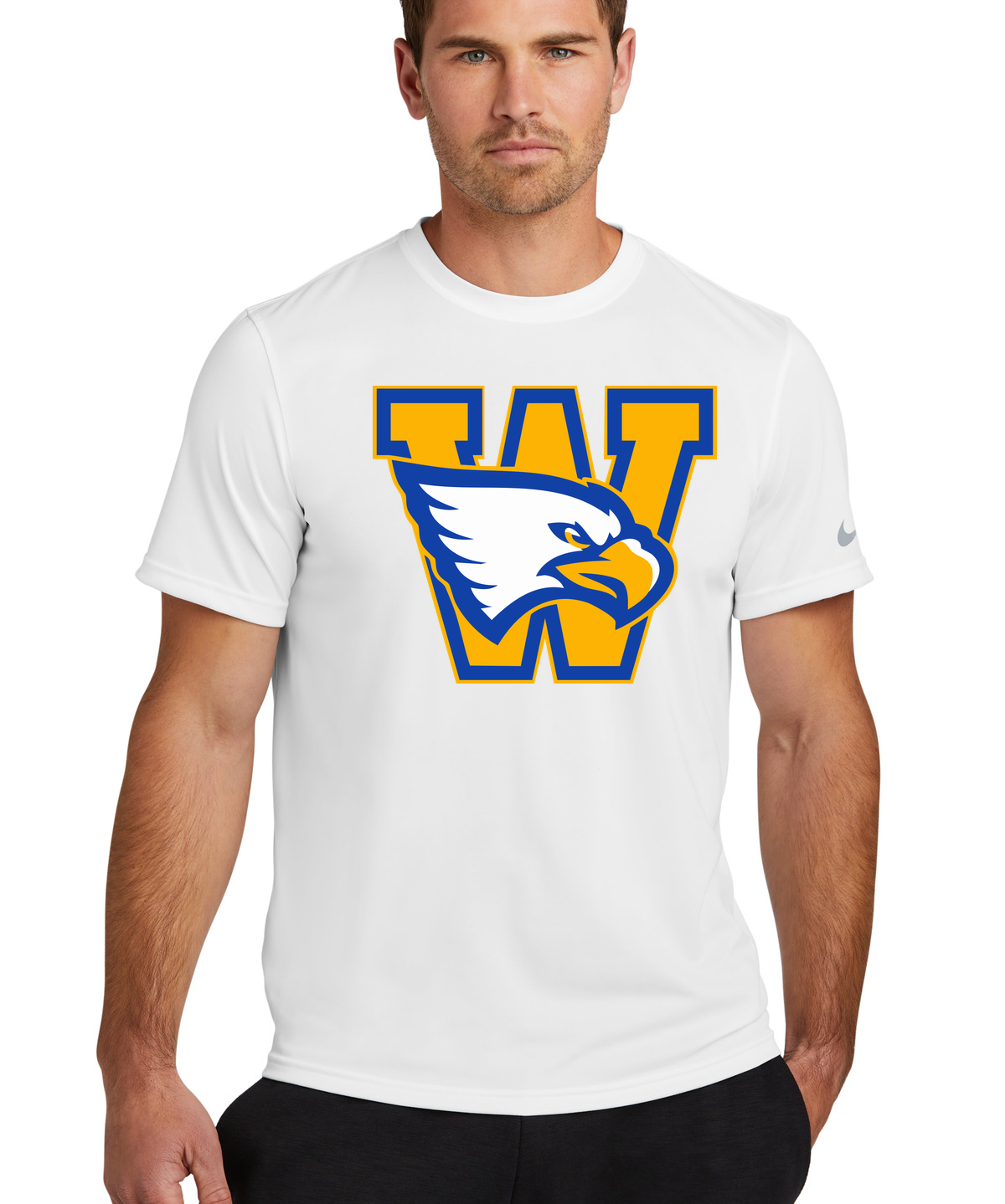 Windom Football - White Nike Swoosh Sleeve rLegend Tee NKDX8730