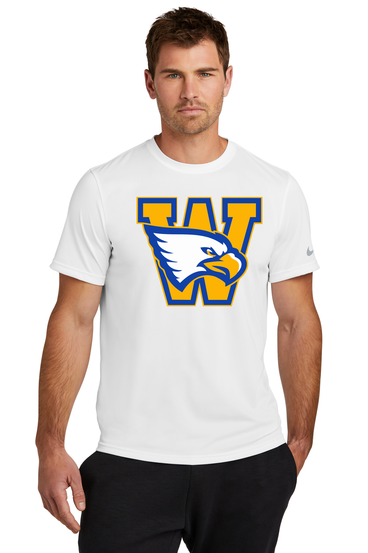 Windom Football - White Nike Swoosh Sleeve rLegend Tee NKDX8730